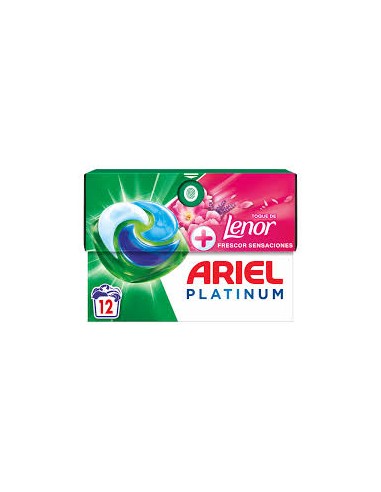 DETERG. LIQ. ARIEL PLATINUM LENOR 12CAPS