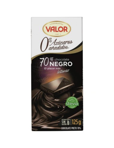 CHOCOLATE S/A VALOR NEGRO 70%  125G