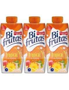 ZUMO BIFRUTAS PASCUAL TROPICAL 3X330ML
