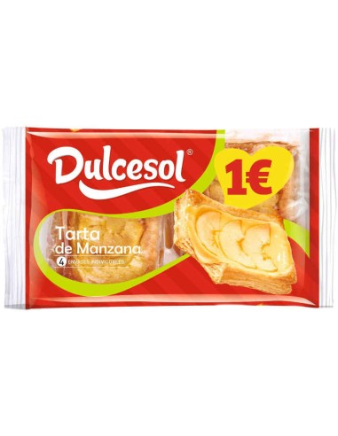 TARTA MANZANA DULCESOL 2U 130G