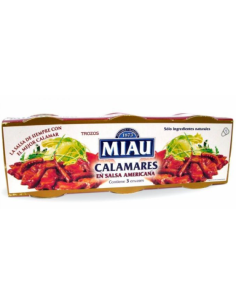 CALAMARES SALSA AMERICANA MIAU 3X78G 2