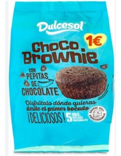CHOCO-BROWNIE VAINILLA 5U 125G DULCESOL