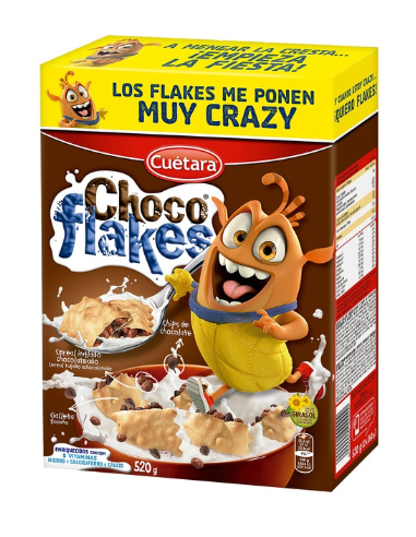 GALLETA CUETARA CHOCO FLAKES 520G