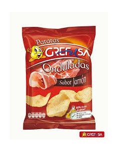 PATATAS JAMON GREFUSA 120G