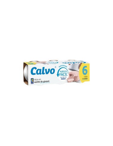 ATUN CALVO BLANCO A/GIRASOL P/6X65G