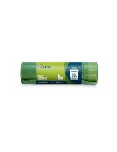 BOLSA BASURA VERDE AUTOC. IFA 55X60/30L 15U
