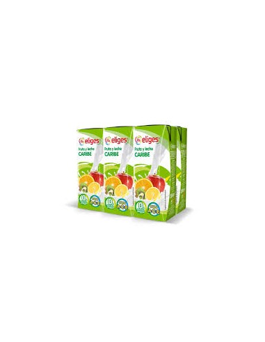 ZUMOS FRUTA+LECHE CARIBE IFA 6X200ML