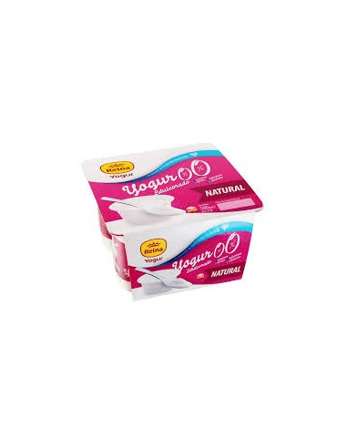 YOGUR NATURAL 0% EDUL. REINA 4X125G