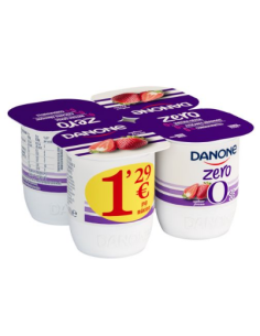 YOGUR ZERO FRESA DANONE 4X120G