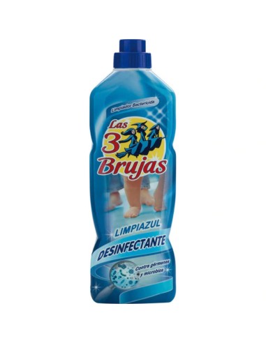 FREGASUELOS DESINFECTANTE AZUL 3 BRUJAS 1L