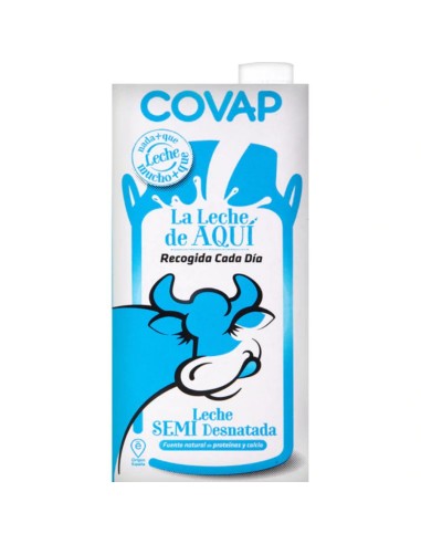 LECHE SEMI COVAP  BK/1L