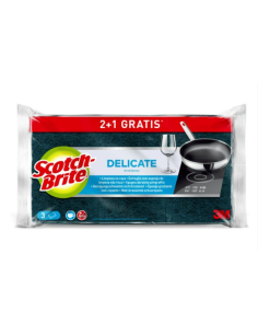 ESTROPAJO SCOTCH BRITE DELICATE NO RAYA 2U+1 GRATIS