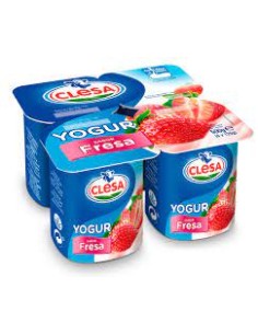 YOGUR FRESA CLESA 4X125G