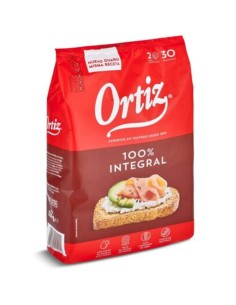 PAN TOSTADO INTEGRAL ORTIZ 30U
