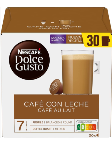 NESCAFE D. GUSTO CAFE C/LECHE CAPS/30U