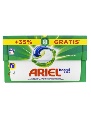 DETERG. CAPS. ARIEL ORIGINAL 25+9U