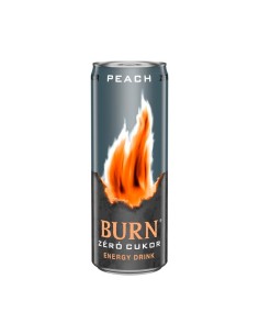 BEBIDA ENERGETICA BURN ZERO SUGAR PEACH LT/500ML