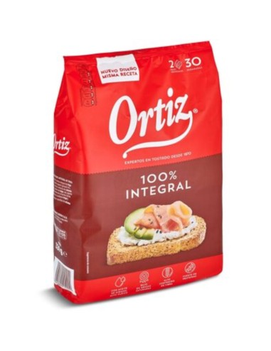 PAN TOSTADO INTEGRAL ORTIZ 30U