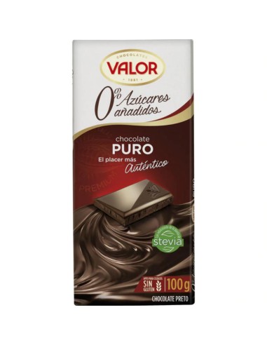CHOCOLATE S/A VALOR PURO 100G