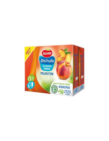 DISFRUTA JUVER MELOCOTON S/A 6X200ML