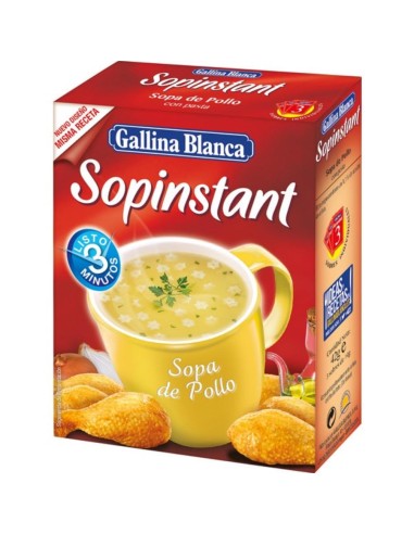 SOPINSTANT POLLO PASTA GALLINA BLANCA 3U