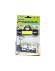 LUZ CABEZA+CINTA ABS  COB+LED 500-200LUMEN