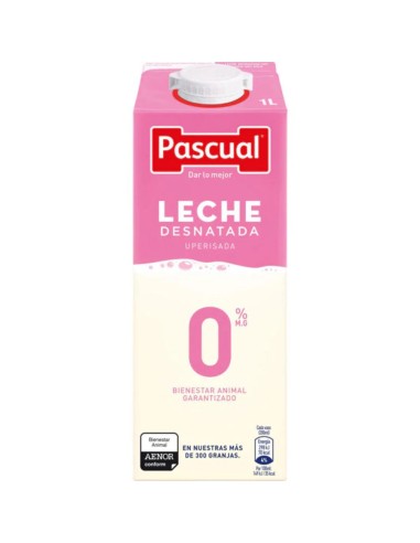LECHE DESNATADA PASCUAL 1L
