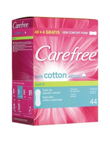 SALVASLIP CAREFREE NORMAL 40+4 GRATIS