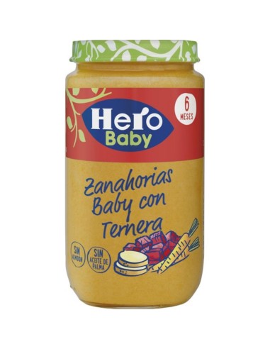 POTITO TERNERA-ZANAHORIA HERO BABY 235G