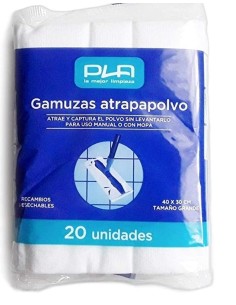 GAMUZA ATRAPAPOLVO PLA 20U 40X30CM  