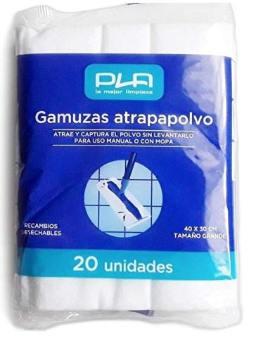 GAMUZA ATRAPAPOLVO PLA 20U 40X30CM  