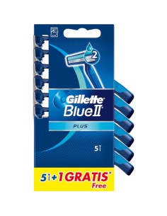 MAQUINILLA AFEITADO GILLETTE BLUE II PLUS 5+1U