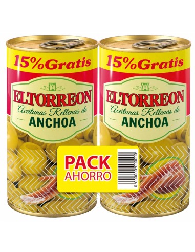 ACEITUNA  ANCHOA TORREON 2x150G