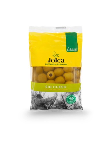 ACEITUNAS MANZ. S/H JOLCA 3X50G
