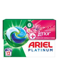 DETERG. LIQ. ARIEL PLATINUM LENOR 12CAPS