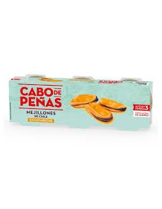 MEJILLONES ESCABECHE CABO PEÑAS 3+1X43G