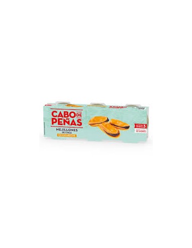 MEJILLONES ESCABECHE CABO PEÑAS 3+1X43G