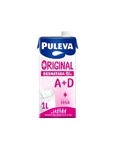 LECHE DESNATADA PULEVA  1L
