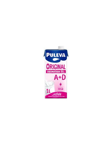LECHE DESNATADA PULEVA  1L