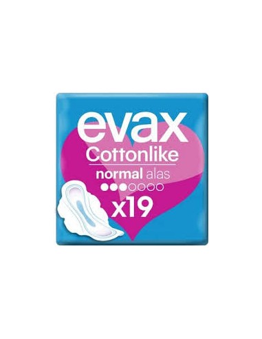 COMPRESAS EVAX COTTONLIKE ALAS 19U