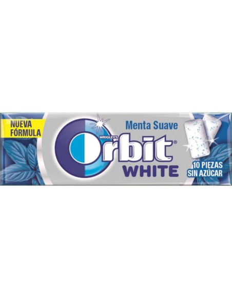 CHICLE ORBIT GRAGEA MENTA SUAVE 10U/14G
