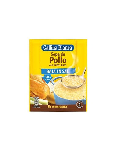 SOPA POLLO FIDEOS B/SAL G. BLANCA 68G