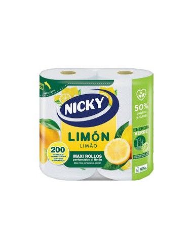 PAPEL COCINA MAXI LIMON NICKY  2U