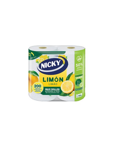 PAPEL COCINA MAXI LIMON NICKY  2U