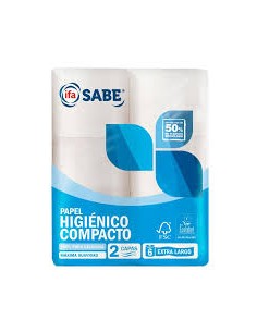 PAPEL HIGIENICO COMPACTO EXTRALARGO IFA 2C 6U