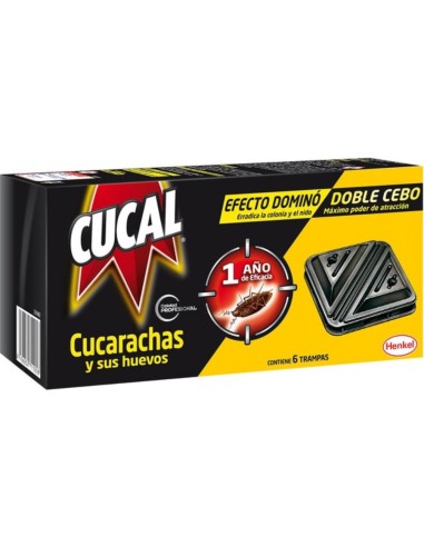 INSECTICIDA TRAMPA CUCARACHAS CUCAL 6U