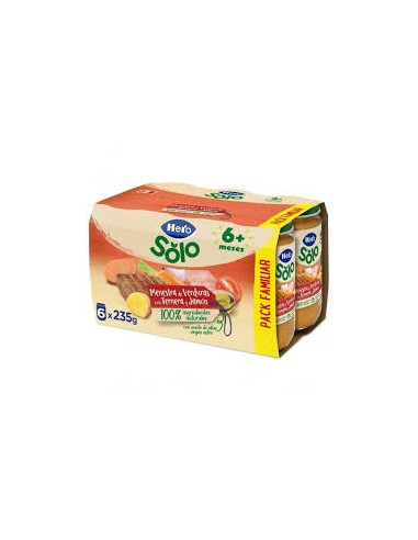 HERO BABY VERDURA-TERNERA-JAMON PK/6U