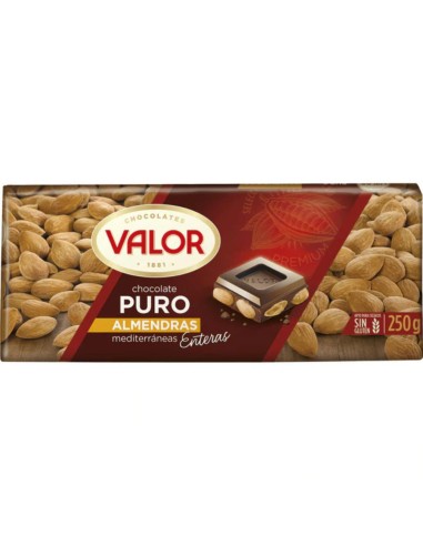CHOCOLATE VALOR PURO ALMENDRA 250G