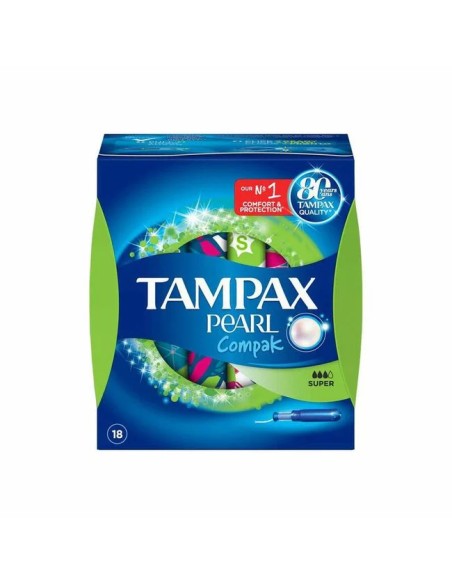 TAMPONES TAMPAX  COMPAK PEARL SUPER 18U