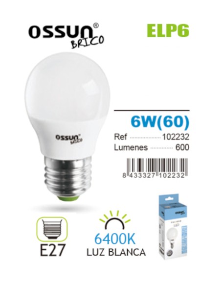 ESFERICA LED 6W E27